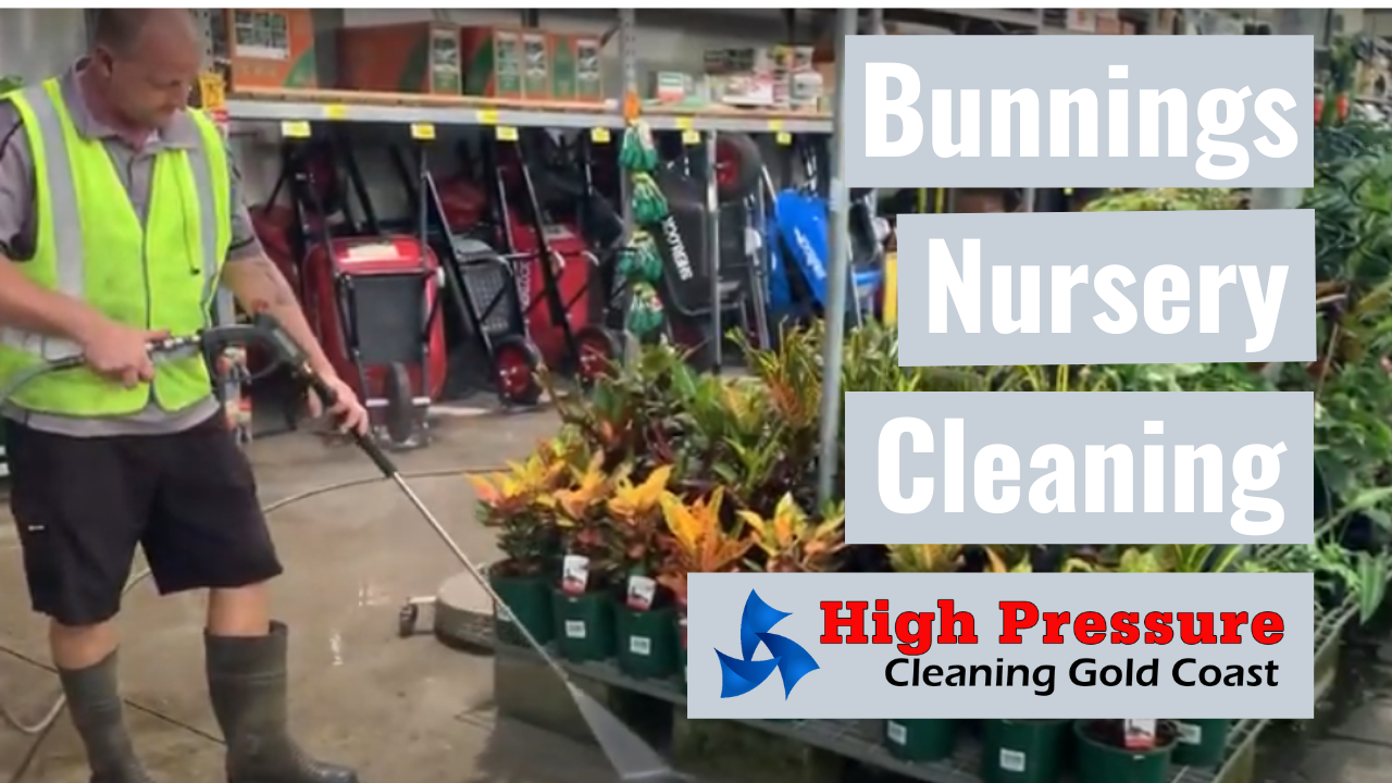 Pressure Washing at a Bunnings Nursery | High Pressure Cleaning Gold Coast