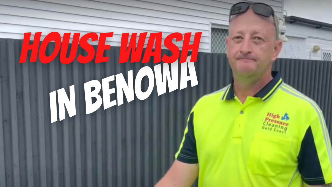 Softwash House Wash Results by High Pressure Cleaning Gold Coast